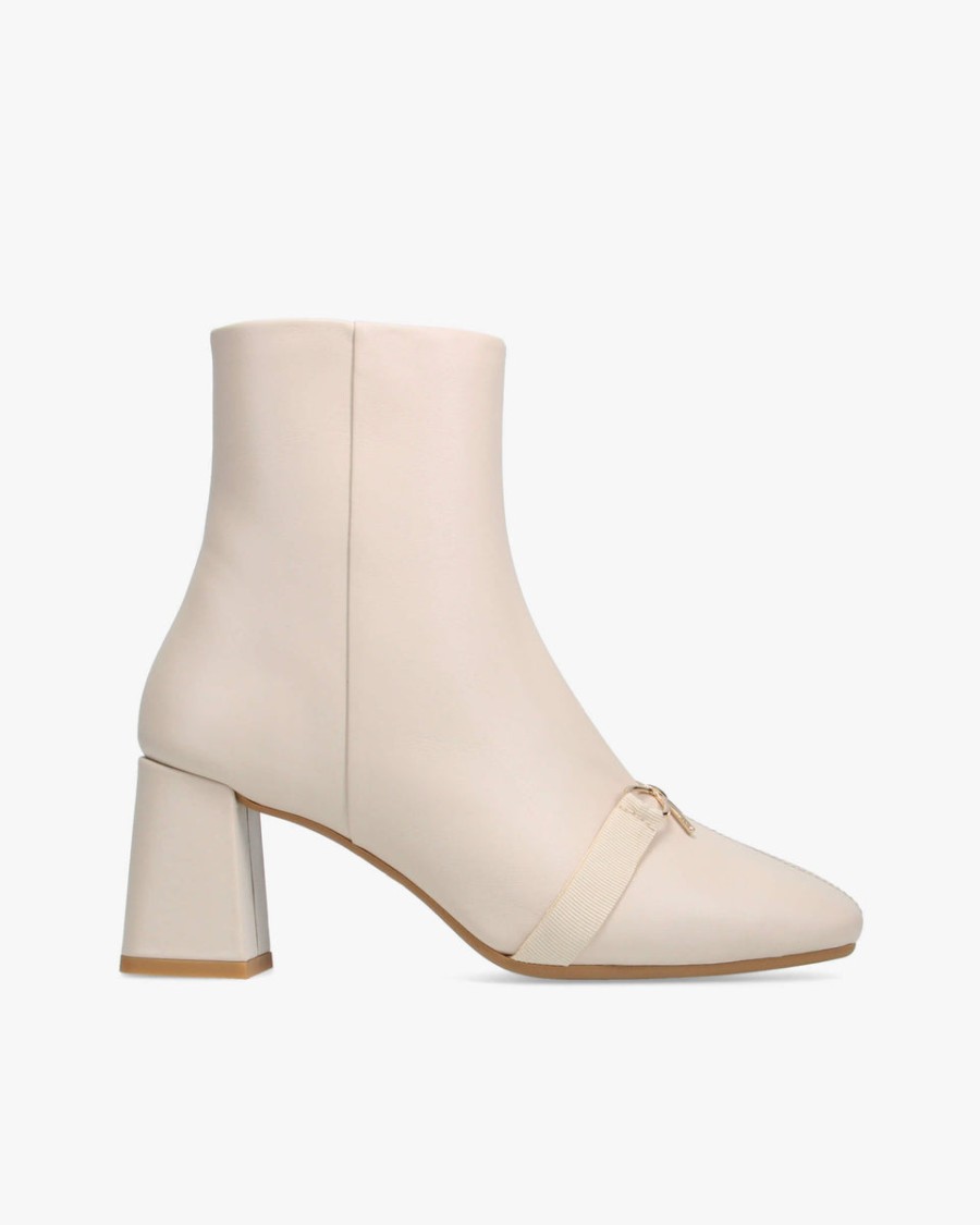 phoebe ankle boots mit metallischer schleife