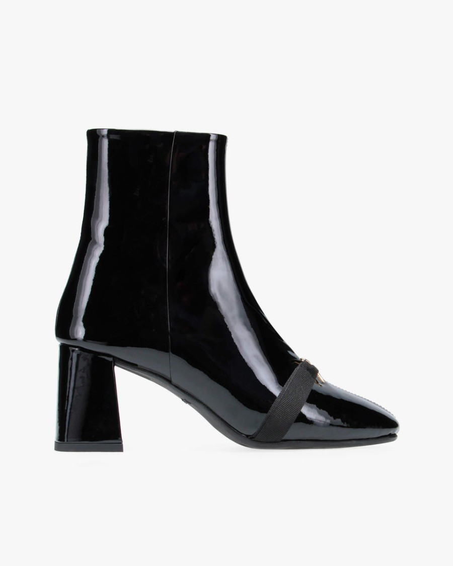phoebe ankle boots mit metallischer schleife