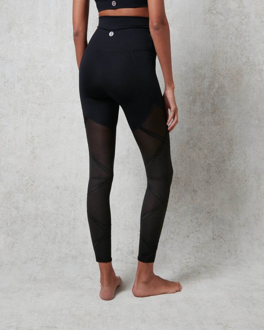 leggings mit gekreuzten bändern