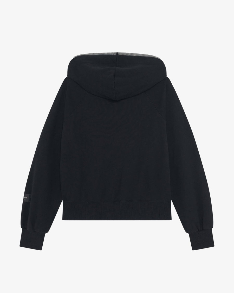 tüll-kapuzensweatshirt