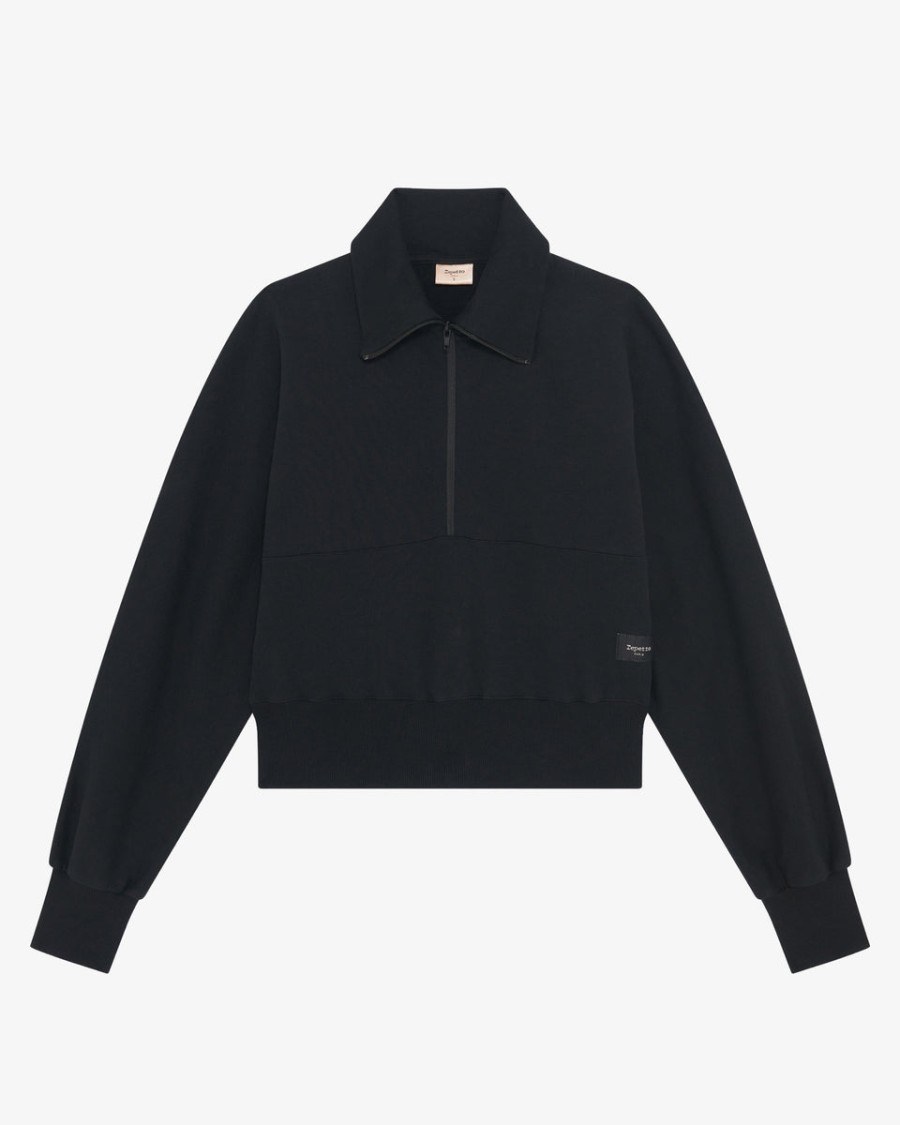 sweatshirt mit hohem kragen