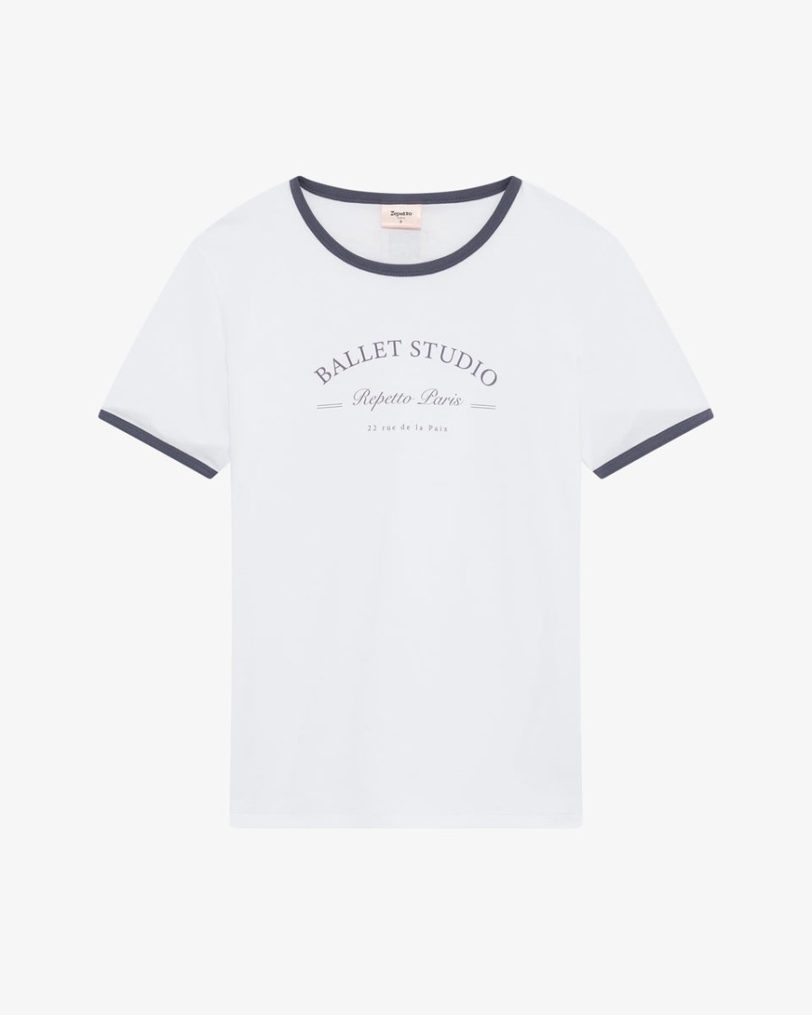 zweifarbiges ballettstudio-t-shirt