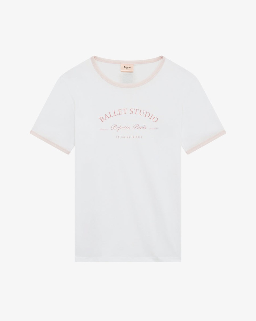 zweifarbiges ballettstudio-t-shirt