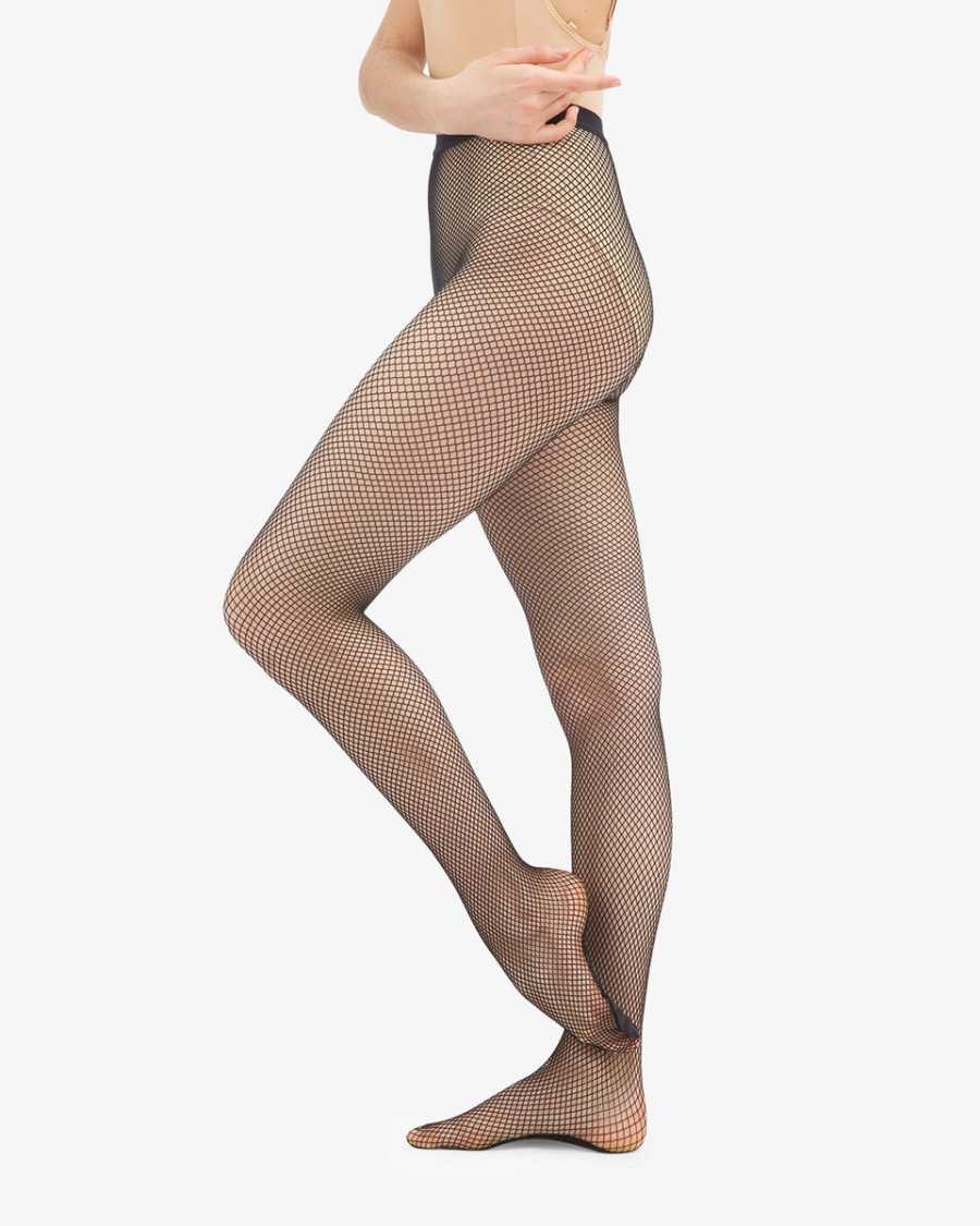 netzstrumpfhose mit füßen